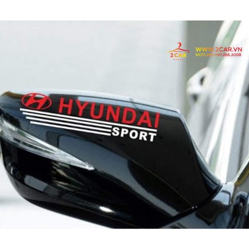 Tem dán decal gương xe HYUNDAI