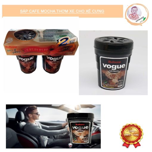 Sáp thơm khử mùi cafe mocha Vogue bullsone trên ôtô