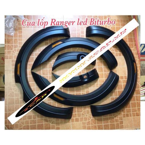 Ốp cua lốp cho Ford Ranger Bi Turbo 2015-2021