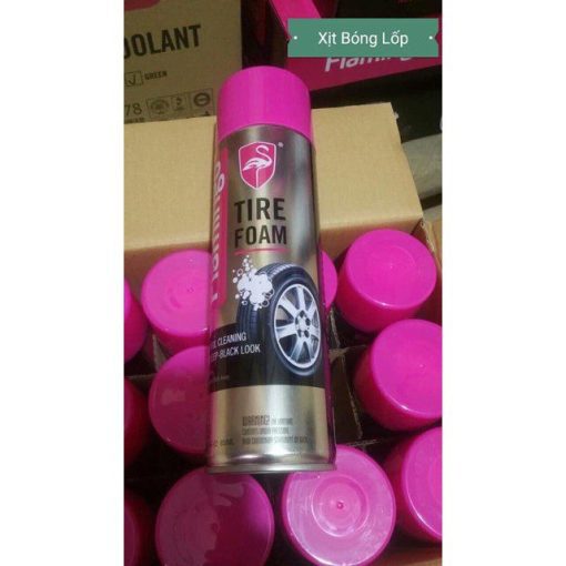Xịt vệ sinh và dưỡng lốp dạng Bọt - FLAMINGO - F003 hàng chính hãng - Hình ảnh 3