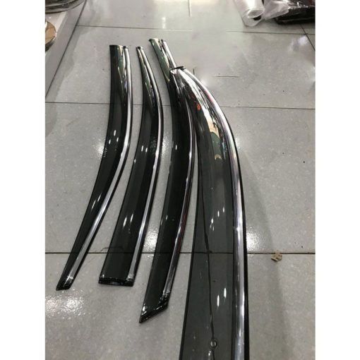 Vè che mưa xe Honda City 2015-2022, Chỉ mạ crom cao cấp- 1 bộ 4 cánh - Hình ảnh 4