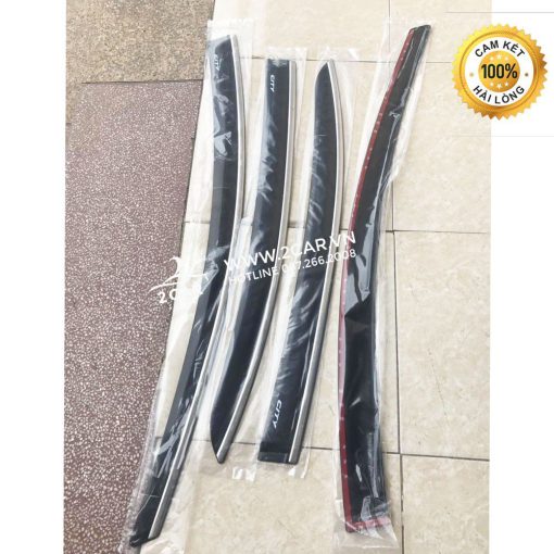 Vè che mưa chỉ Inox xe Honda City 2015 - 2020, 2021, 2022 Hàng cao cấp nhất thị trường - Hình ảnh 4