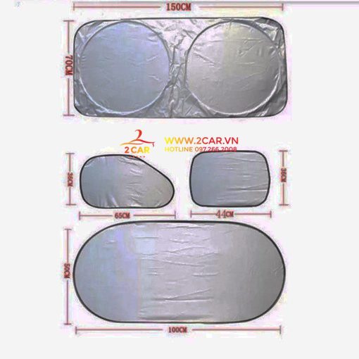 Tấm chắn nắng 6 miếng cho xe ô tô - Hình ảnh 3