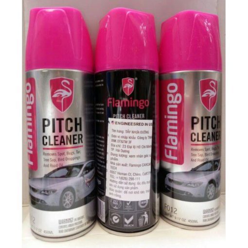 Xịt tẩy nhựa đường, tẩy băng keo 3M, tẩy keo dính Pitch Cleaner - Flamingo F012 - Hình ảnh 5
