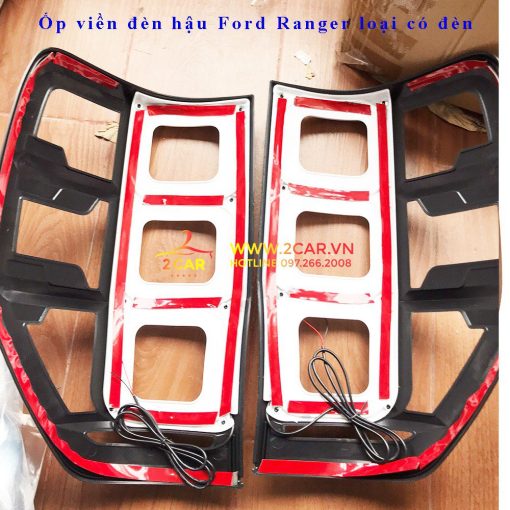 Ốp viền đèn Pha, Hậu xe Ford Ranger 2014-2021 có đèn LED siêu sáng, siêu đẹp - Hình ảnh 5