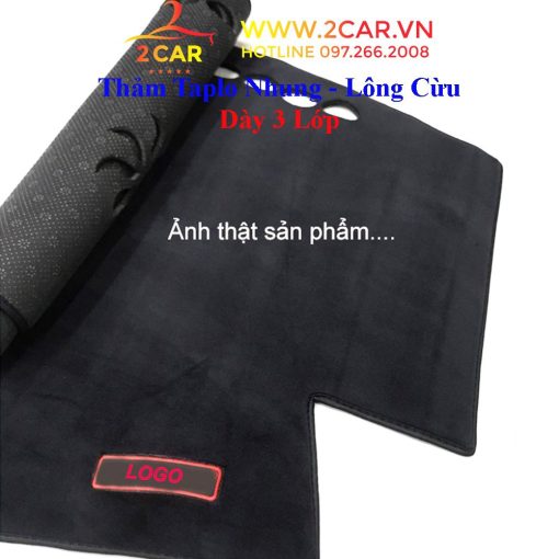 Thảm taplo nhung xe Honda City 2021 - 2022 chất liệu cao cấp mềm mịn, không xù lông, có chống trượt - Hình ảnh 6