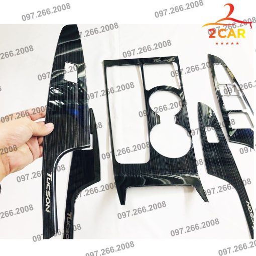 Ốp nội thất xe Hyundai Tucson 2016- 2021 chất liệu titan - Hình ảnh 6