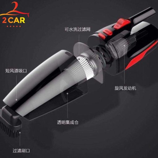 Máy Hút Bụi Cho Xe Ô Tô, Loại Sạc Tích Điện 220v - Hình ảnh 5
