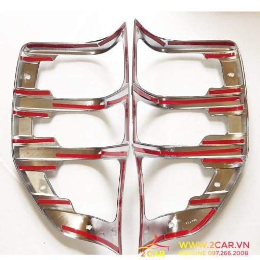 Ốp viền đèn pha, hậu xe Ford Ranger 2014 - 2021 mạ crom cao cấp - Hình ảnh 5