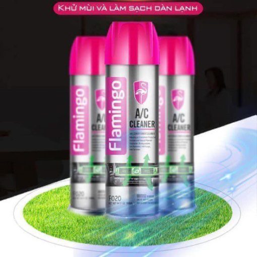 Xịt Khử Mùi Điều Hoà, Vệ sinh giàn lạnh oto Cao Cấp Flamingo F020 - Hình ảnh 9