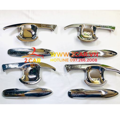 Ốp tay nắm, hõm cửa xe Toyota Camry 2019 - 2021 mạ crom cao cấp