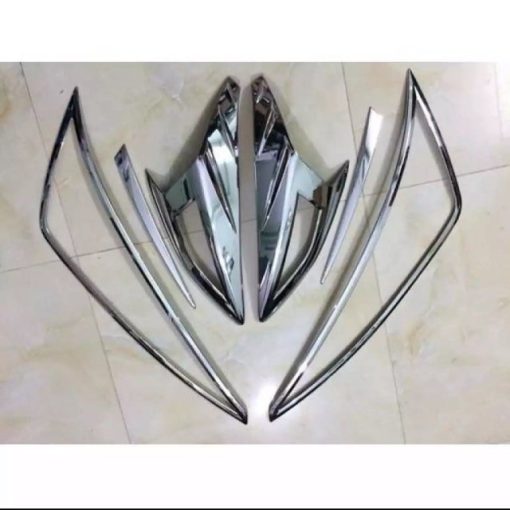 Ốp viền đèn Pha, Hậu xe Hyundai Elantra 2019 - 2020 - 2021 mạ crom sáng bóng- Giá 1 bộ