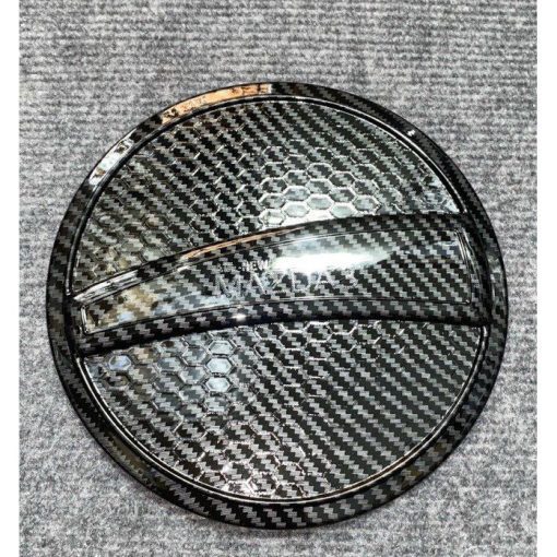Ốp Nắp Bình Xăng Xe Mazda 3, mazda3 2020 2021 2022 2023 mạ Crom/ Carbon/ Cacbon cao cấp