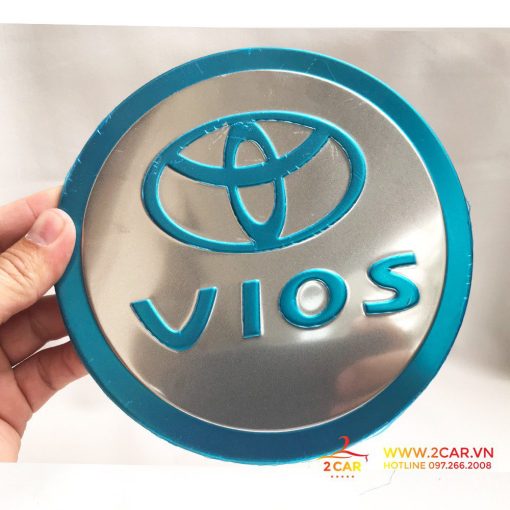 Ốp Nắp Bình Xăng Xe Toyota Vios 2014-2017 mẫu inox - Hình ảnh 3