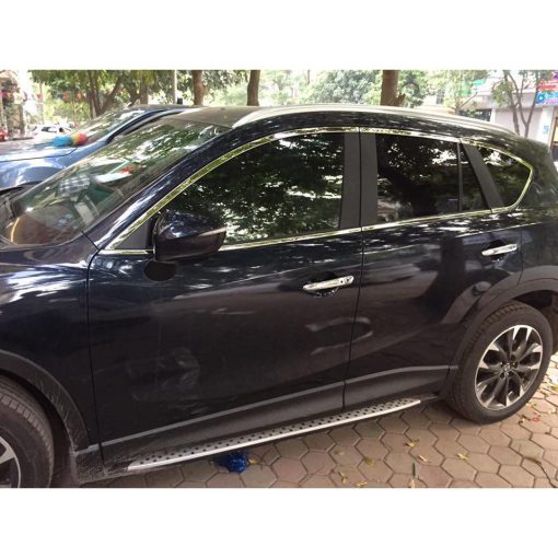 Nẹp viền chân kính và viền cong kính xe Mazda CX5 , CX-5 2014- 2015 2016 2017 Hàng inox cao cấp - Hình ảnh 2