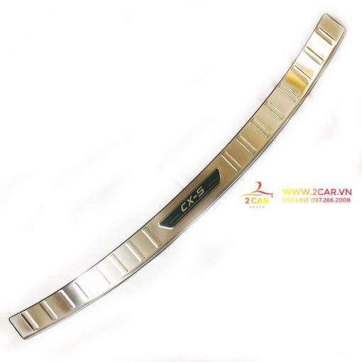 Ốp chống trầy cốp trong, ngoài xe Mazda CX5, CX-5 2018- 2019 2020 2021 2022 2023 , chất liệu Inox cao cấp - Hình ảnh 2