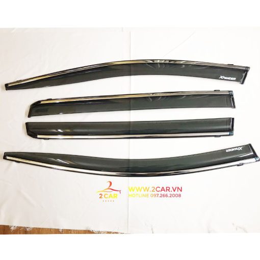 Vè che mưa xe Mitsubishi Xpander/ Xpander Cross 2018- 2020, 2021, 2022, 2023 chỉ mạ Crom cao cấp - Hình ảnh 3