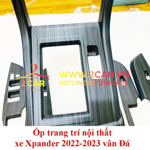 Ốp Nội Thất vân Đá xe Xpander 2022- 2023- Mẫu nhựa cao cấp - có đủ bản phanh cơ và phanh điện tử - Hình ảnh 3