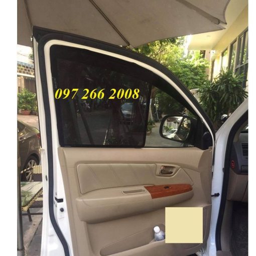 Rèm che nắng nam châm xe Fortuner 2006 2007 2008 2009 2010 2011 2012 2013 2014 2015 2016 - 1 bộ 4 tấm che nắng tốt - Hình ảnh 2