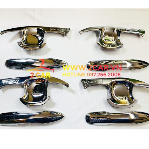 Ốp tay nắm, hõm cửa xe Toyota Camry 2019 - 2021 mạ crom cao cấp - Hình ảnh 3