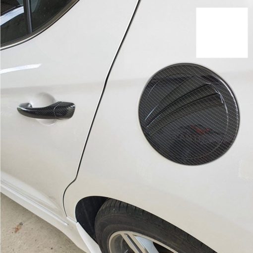 Ốp nắp bình xăng CARBON xe Elantra 2016 2017 2018 2019 2020 2021 2022 2023 vân cacbon siêu đẹp - Hình ảnh 3
