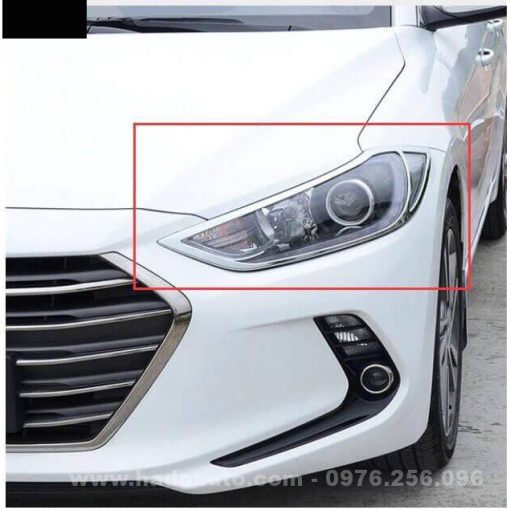 Ốp viền đèn pha, hậu xe Hyundai Elantra 2015 2016 2017 2018 - Giá 1 bộ - Hình ảnh 2