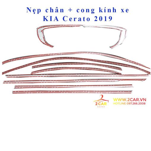 Nẹp viền chân kính và viền cong kính KIA Cerato 2019 - Hình ảnh 2