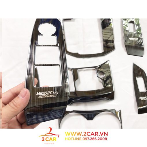 Ốp nội thất xe Mazda CX5/ CX-5 đời 2018- 2019- 2020- 2021- 2022-2023 Hàng Titan cao cấp - Hình ảnh 3