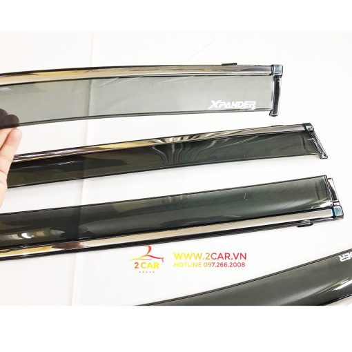 Vè che mưa xe Mitsubishi Xpander/ Xpander Cross 2018- 2020, 2021, 2022, 2023 chỉ mạ Crom cao cấp - Hình ảnh 4