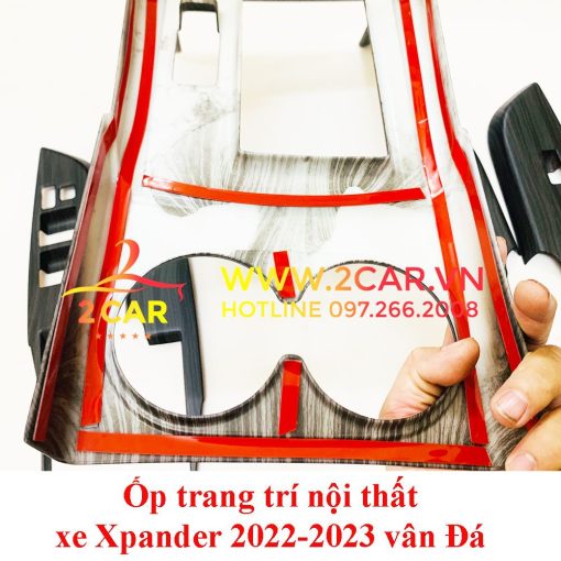 Ốp Nội Thất vân Đá xe Xpander 2022- 2023- Mẫu nhựa cao cấp - có đủ bản phanh cơ và phanh điện tử - Hình ảnh 4