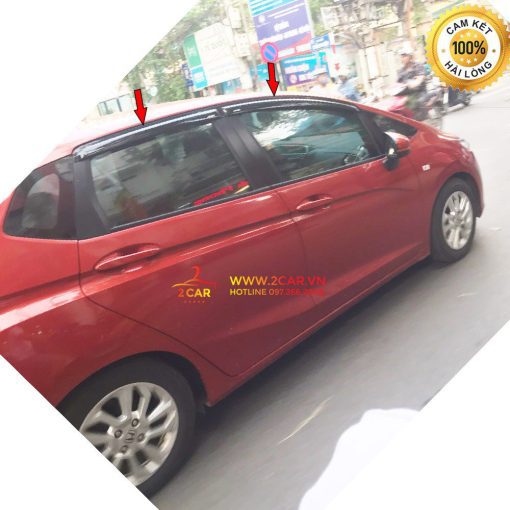 Vè Che Mưa Xe Honda Jazz 2015- 2020 nhựa đen - Giá 1 bộ