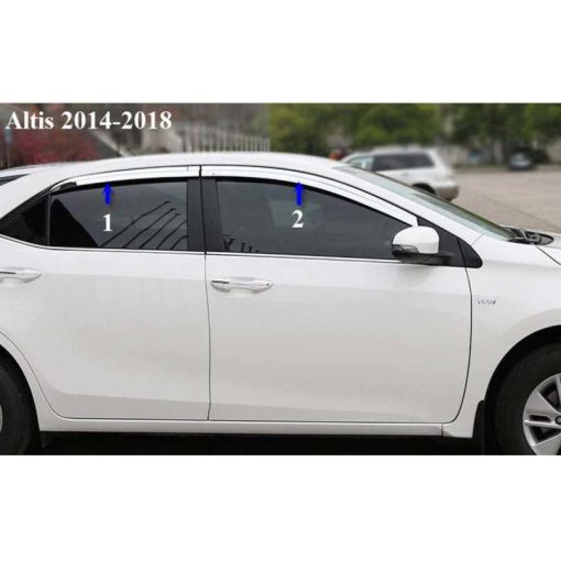 Vè che mưa mạ crom xe Altis 2014 - 2021 Hàng Hàn Quốc - Hình ảnh 4