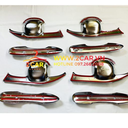 Ốp tay nắm, hõm cửa xe Toyota Camry 2019 - 2021 mạ crom cao cấp - Hình ảnh 4
