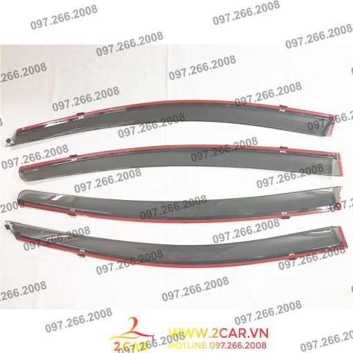 Vè che mưa xe Huyndai Elantra 2016 - 2021 chỉ mạ crom cao cấp- Giá 1 bộ - Hình ảnh 3