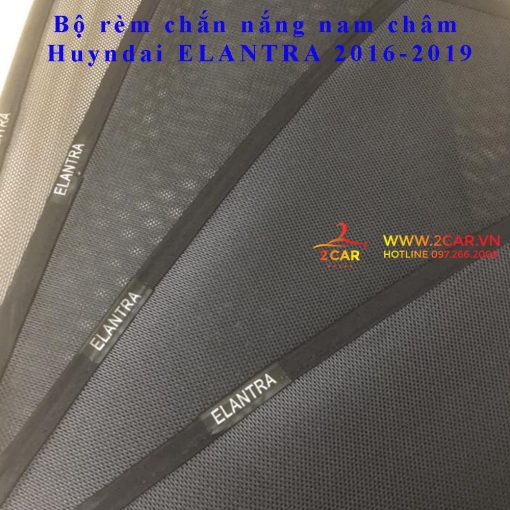 Rèm che nắng, chắn nắng xe Hyundai Elantra 2022, 2023, 2010 - 2021 có hút nam châm cao cấp - Hình ảnh 3