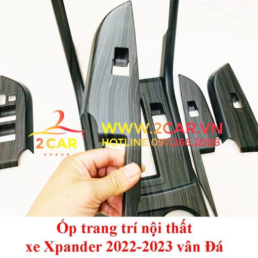 Ốp Nội Thất vân Đá xe Xpander 2022- 2023- Mẫu nhựa cao cấp - có đủ bản phanh cơ và phanh điện tử - Hình ảnh 5