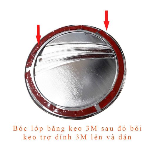 Ốp nắp bình xăng xe Mazda 3, Mazda3 đời 2016- 2017 2018 2019 mạ crom cao cấp - Hình ảnh 4