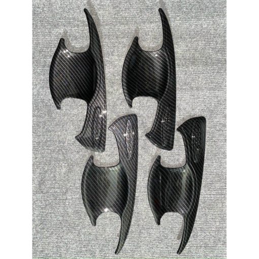 Phụ kiện ngoại thất CARBON xe Innova 2017- 2021, 2022, 2023 ( Ốp tay nắm, hõm cửa, nắp xăng, ốp gương vân cacbon Innova) - Hình ảnh 4