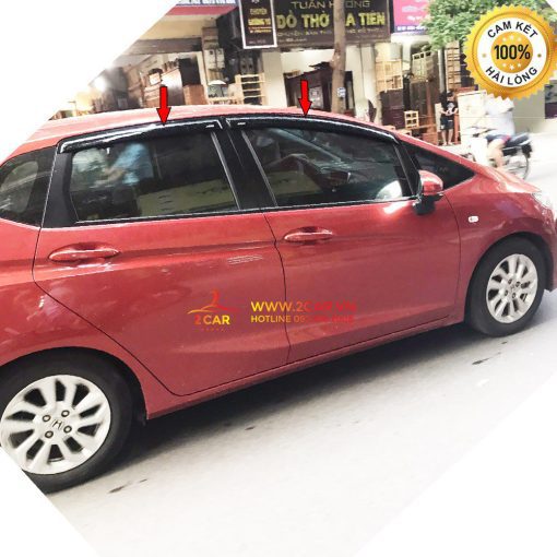 Vè Che Mưa Xe Honda Jazz 2015- 2020 nhựa đen - Giá 1 bộ - Hình ảnh 2