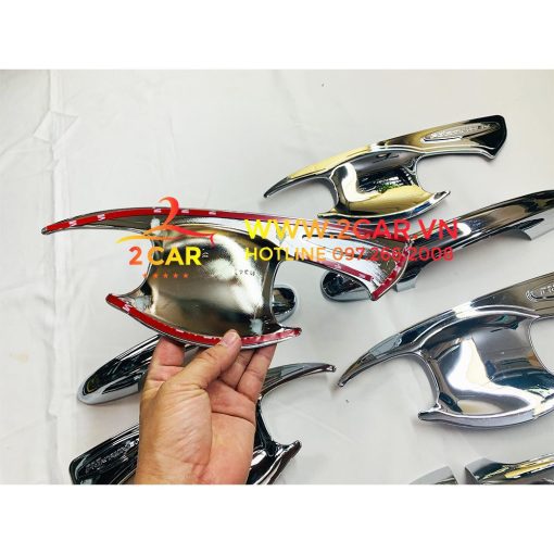 Ốp tay nắm, ốp hõm cửa xe Toyota Fortuner 2017- 2021, 2022, 2023 mạ crom cao cấp - Hình ảnh 4