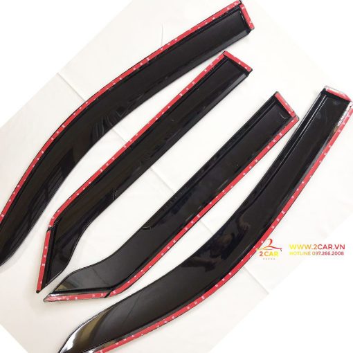 Vè Che Mưa CHỈ INOX Xe Toyota Fortuner 2017 2018 2019 2020 2021 2022 2023 Cao Cấp - Hình ảnh 4
