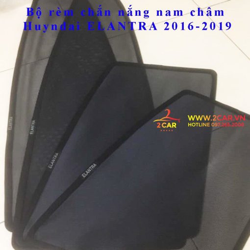 Rèm che nắng, chắn nắng xe Hyundai Elantra 2022, 2023, 2010 - 2021 có hút nam châm cao cấp - Hình ảnh 4