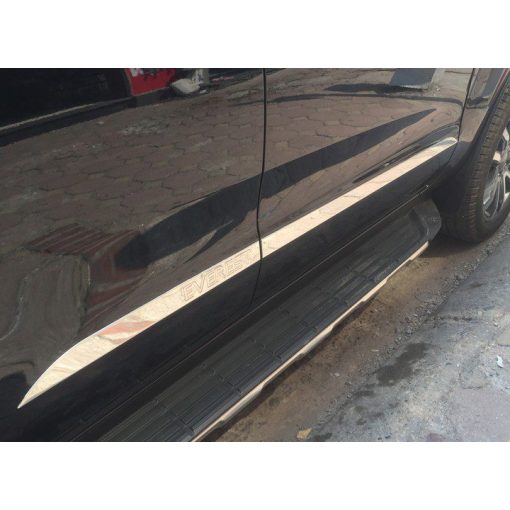 Ốp sườn, nẹp sườn hông xe Ford Everest 2017- 2020, 2021 chất liệu INOX cao cấp - Hình ảnh 5