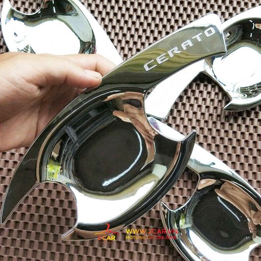 Ốp Hõm Cửa Xe Kia Cerato 2015-2018, K3 Mạ Crom - Hình ảnh 4