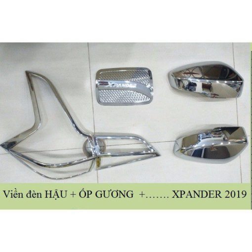 Ốp viền đèn Pha, hậu xe Mitsubishi Xpander 2018- 2021 mạ crom cao cấp - Hình ảnh 5