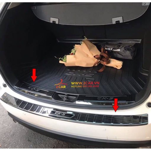 Ốp chống trầy cốp trong, ngoài xe Mazda Cx5, Cx-5 2018- 2019- 2020, 2021- 2022-2023 Hàng Titan cao cấp - Hình ảnh 4