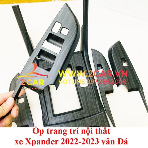 Ốp Nội Thất vân Đá xe Xpander 2022- 2023- Mẫu nhựa cao cấp - có đủ bản phanh cơ và phanh điện tử - Hình ảnh 6