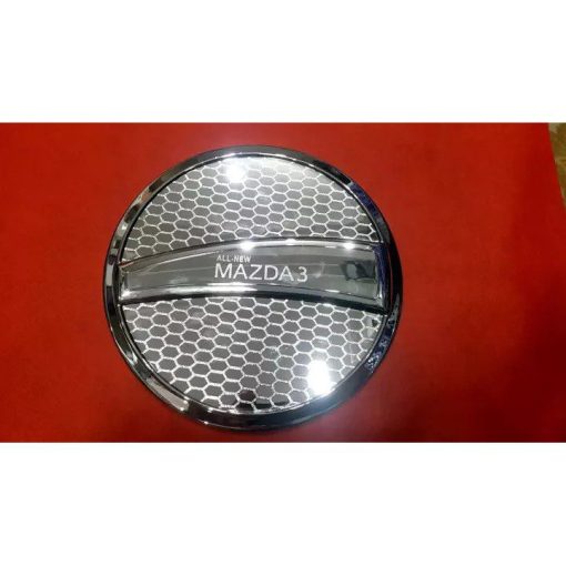 Ốp Nắp Bình Xăng Xe Mazda 3, mazda3 2020 2021 2022 2023 mạ Crom/ Carbon/ Cacbon cao cấp - Hình ảnh 3