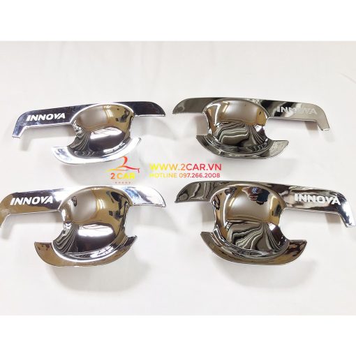 Ốp tay nắm, hõm cửa xe Toyota Innova 2006 2007 2008 2009 2010 2011 2012 2013 2014 2015 MẠ CROM cao cấp - Hình ảnh 3