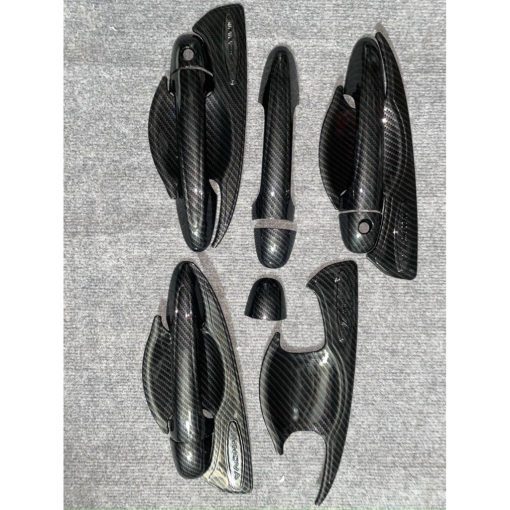 Phụ kiện ngoại thất CARBON xe Innova 2017- 2021, 2022, 2023 ( Ốp tay nắm, hõm cửa, nắp xăng, ốp gương vân cacbon Innova) - Hình ảnh 5